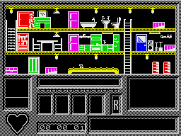 Time Trax (ZX Spectrum) screenshot: Starting point