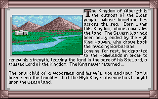 Times of Lore (Atari ST) screenshot: Introduction