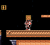 Titus the Fox: To Marrakech and Back (Game Boy Color) screenshot: I found a crate.