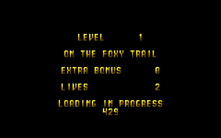 Titus the Fox: To Marrakech and Back (Atari ST) screenshot: Loading level one