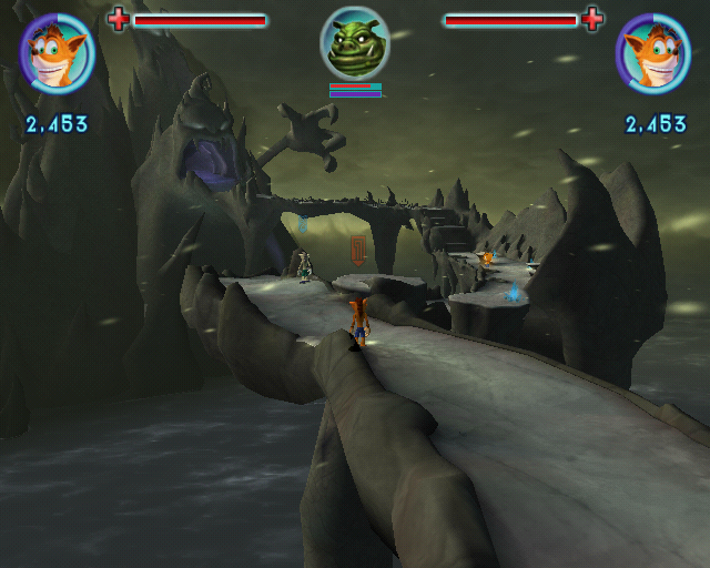Crash: Mind over Mutant (PlayStation 2) screenshot: Approaching Mount Grimly