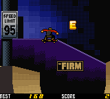 Tony Hawk's Pro Skater 2 (Game Boy Color) screenshot: Steve Cabellero collects "skate"