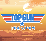 Top Gun: Firestorm (Game Boy Color) screenshot: Title (from cinematic)