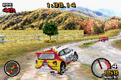 Top Gear: Rally (Game Boy Advance) screenshot: Championship on Wilderness Run