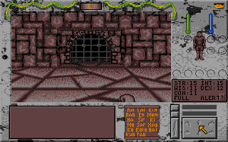 Towers: Lord Baniff's Deceit (Atari ST) screenshot: How to open the gate?