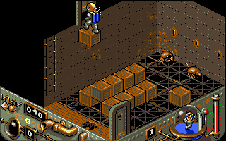 Treasure Trap (Amiga) screenshot: Elevator