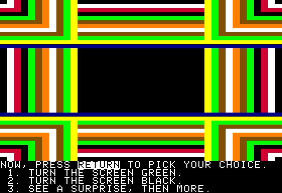 Troll's Tale (Apple II) screenshot: Interface tutorial trip-out!