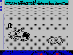 Turbo Cup (ZX Spectrum) screenshot: AND LOOK AT THAT!!!!!
