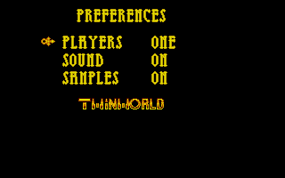 TwinWorld: Land of Vision (Atari ST) screenshot: Options
