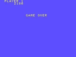 Up 'n Down (ColecoVision) screenshot: Game over