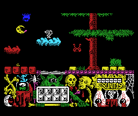 Underground (MSX) screenshot: First screen