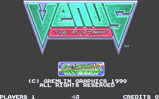 Venus the Flytrap (Atari ST) screenshot: Title Screen