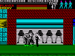 Vigilante (ZX Spectrum) screenshot: A women's clothes shop