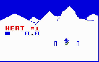 US Ski Team Skiing (Intellivision) screenshot: Ready to begin?