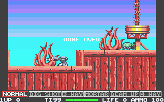 Venus the Flytrap (Atari ST) screenshot: Another later level, from the demo