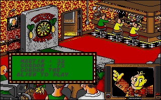 Wacky Darts (Atari ST) screenshot: By going for 15, I left Double 16 - the best possible check-out