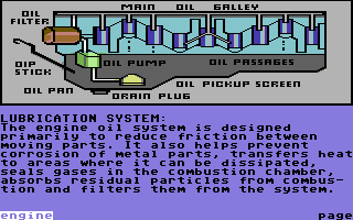 Injured Engine (Commodore 64) screenshot: Lubrication system