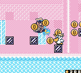 Wario Land II (Game Boy Color) screenshot: These Pelicans will shoot fish at you