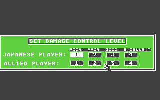 Warship (Atari ST) screenshot: Manage the damage