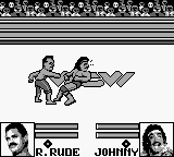 WCW Wrestling: The Main Event (Game Boy) screenshot: Limb to the face.
