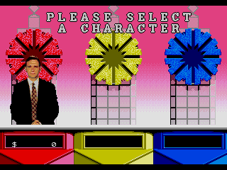 Wheel of Fortune (SEGA CD) screenshot: Player selection