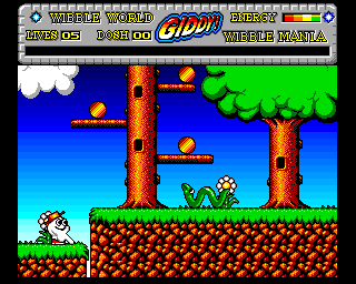 Wibble World Giddy: Wibble Mania! (Amiga) screenshot: Snake
