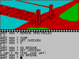 The Wizard of Akyrz (ZX Spectrum) screenshot: Looks quite rickety