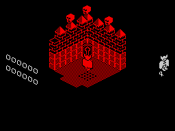 Wolfan (ZX Spectrum) screenshot: Don't have this key at the start