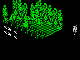 Wolfan (ZX Spectrum) screenshot: Get past this guy
