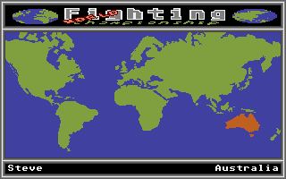World Fighting Championship (Atari ST) screenshot: First stage is in Australia