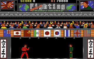 World Fighting Championship (Atari ST) screenshot: The match is about to beging