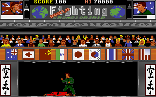 World Fighting Championship (Atari ST) screenshot: I'm down