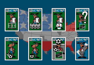World Cup USA 94 (Genesis) screenshot: Some options