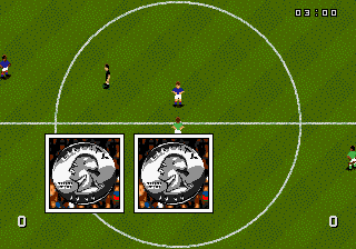 World Cup USA 94 (Genesis) screenshot: The coin toss