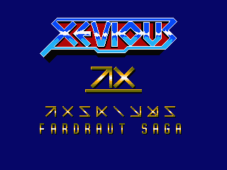 Xevious: Fardraut Saga (MSX) screenshot: Title screen