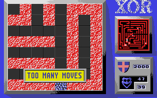 Xor (Atari ST) screenshot: Ran out of moves