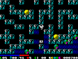 Your Sinclair 6-Pack March 1991 (ZX Spectrum) screenshot: Halfway there,w ith lots of empty space and a sidelined rock