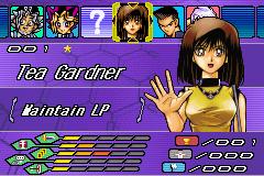 Yu-Gi-Oh!: World Championship Tournament 2004 (Game Boy Advance) screenshot: Choose who you would like to battle... they all have different types of decks
