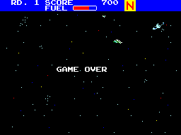 Zaxxon 3-D (SEGA Master System) screenshot: Game over