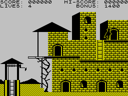 Zorro (ZX Spectrum) screenshot: Game start