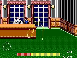 Dead Angle (SEGA Master System) screenshot: Theres the boss
