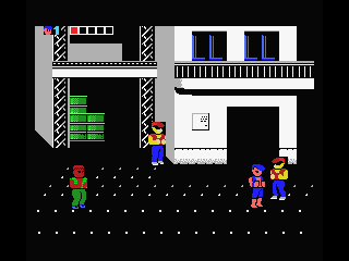 Double Dragon (MSX) screenshot: If you've defeated these guys... a monster shows up