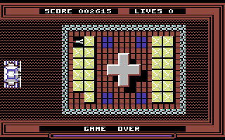 Snoball in Hell (Commodore 64) screenshot: Game over