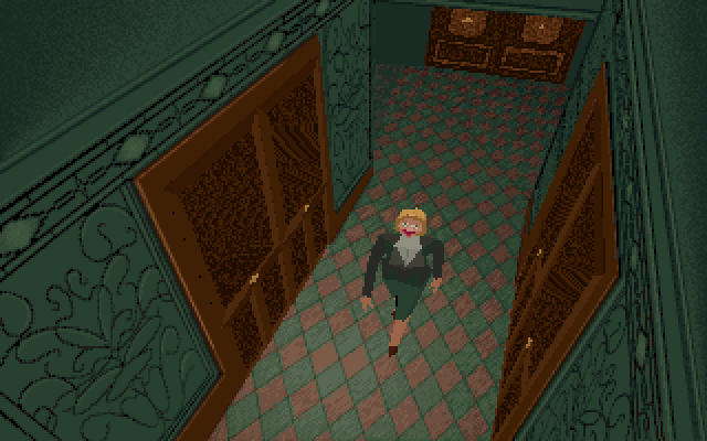 Alone in the Dark (PC-98) screenshot: Corridor