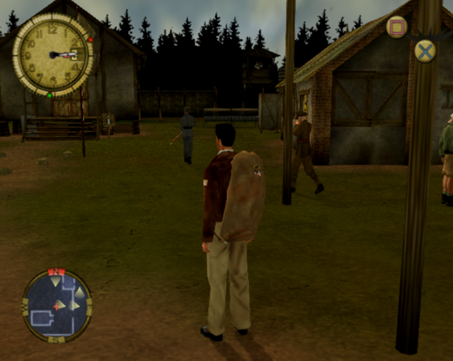 Prisoner of War: World War II (PlayStation 2) screenshot: Captured.