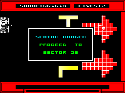 Snoball in Hell (ZX Spectrum) screenshot: Level cleared