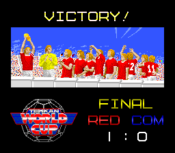 Tehkan World Cup (Arcade) screenshot: Victory!