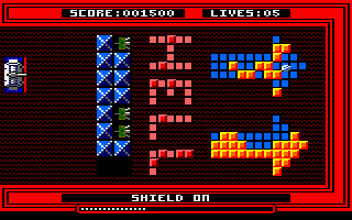 Snoball in Hell (Amstrad CPC) screenshot: Shield activated
