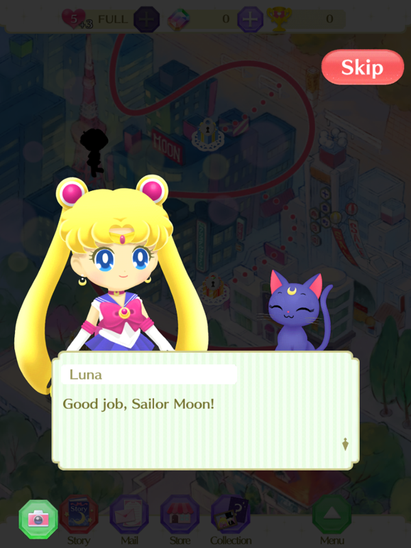 Sailor Moon Drops (iPad) screenshot: Cut scene