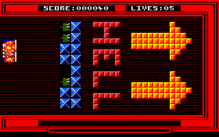Snoball in Hell (Amstrad CPC) screenshot: Getting killed